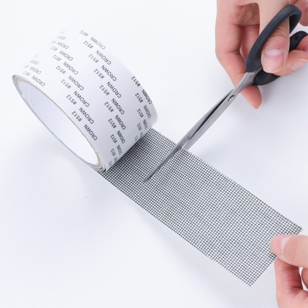 Window Screen Repair Tape 5cm×2m, Strong Adhesive Fly Screen Repair Kit, Mesh Patch Tape for Window Door Pet Cage Hole Crack Fix