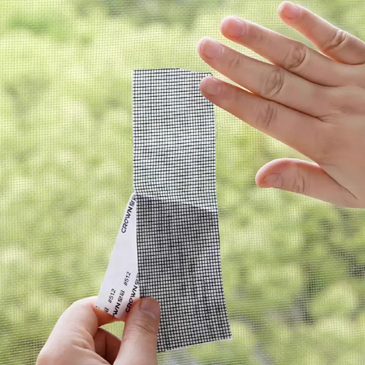 Window Screen Repair Tape 5cm×2m, Strong Adhesive Fly Screen Repair Kit, Mesh Patch Tape for Window Door Pet Cage Hole Crack Fix