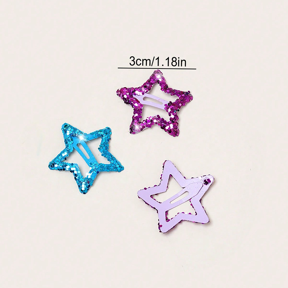 40Pcs Mixed Candy Color Star Hair Clips for Girls, 3CM Minimalist Pentagram BB Hair Pins, Cute Sweet Hair Accessories for Daily School Outdoor Performance Photo Shoot