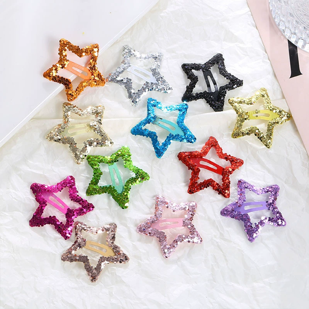 40Pcs Mixed Candy Color Star Hair Clips for Girls, 3CM Minimalist Pentagram BB Hair Pins, Cute Sweet Hair Accessories for Daily School Outdoor Performance Photo Shoot
