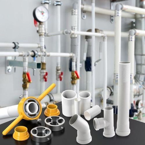 6-piece plastic pipe threading die set, pipe threading tool kit, for manual quick threading of PVC pipes.