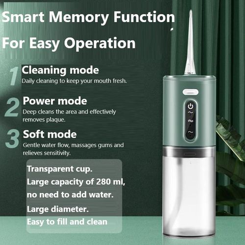 Electric Oral Irrigator Detachable Water Flosser Portable Dental Water Jet Waterproof Teeth Cleaner Powerful Mouth Washing Machine