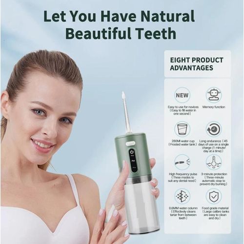 Electric Oral Irrigator Detachable Water Flosser Portable Dental Water Jet Waterproof Teeth Cleaner Powerful Mouth Washing Machine