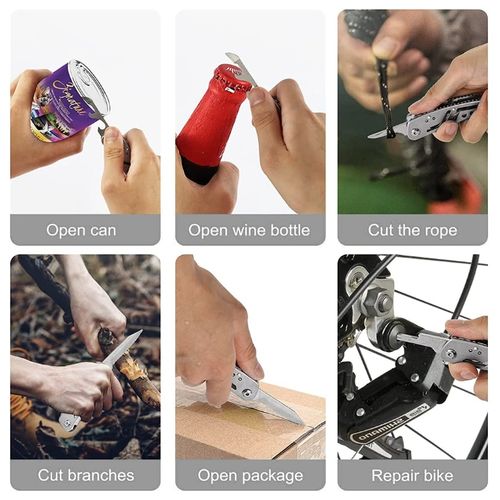 24 In 1 Multi Utility Pocket Knife Swiss Army Survival Camping Hunting + Case
