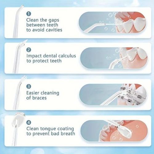 Electric Oral Irrigator Detachable Water Flosser Portable Dental Water Jet Waterproof Teeth Cleaner Powerful Mouth Washing Machine