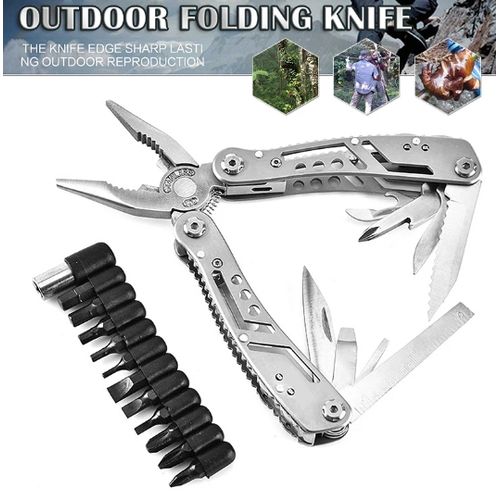 24 In 1 Multi Utility Pocket Knife Swiss Army Survival Camping Hunting + Case