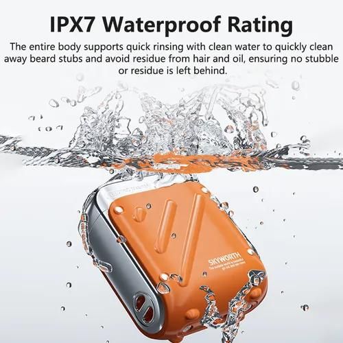 Mini Portable Electric Shaver for Men - Twin Blade, IPX7 Waterproof,  Rechargeable