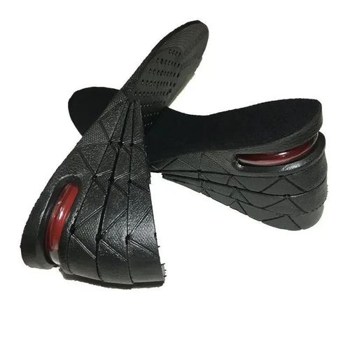 Height-Increasing Insoles - Adjustable Air Cushion Inserts for Men & Women, Black, 3-9cm Lift