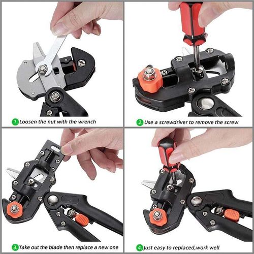 Professional Garden Tree Grafting & Pruning Tool Kit - 2-in-1 Pruner Shears or Fruit Tree Grafting and Plant Cutting