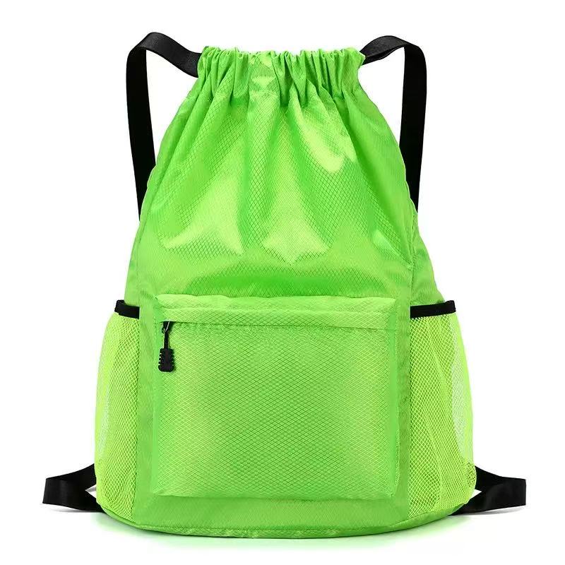 High Quality Lightweight Hiking Backpack Royal Blue Waterproof Wear- resistant Oxford Drawstring Bag For Holding Cups For Men Women Travel
