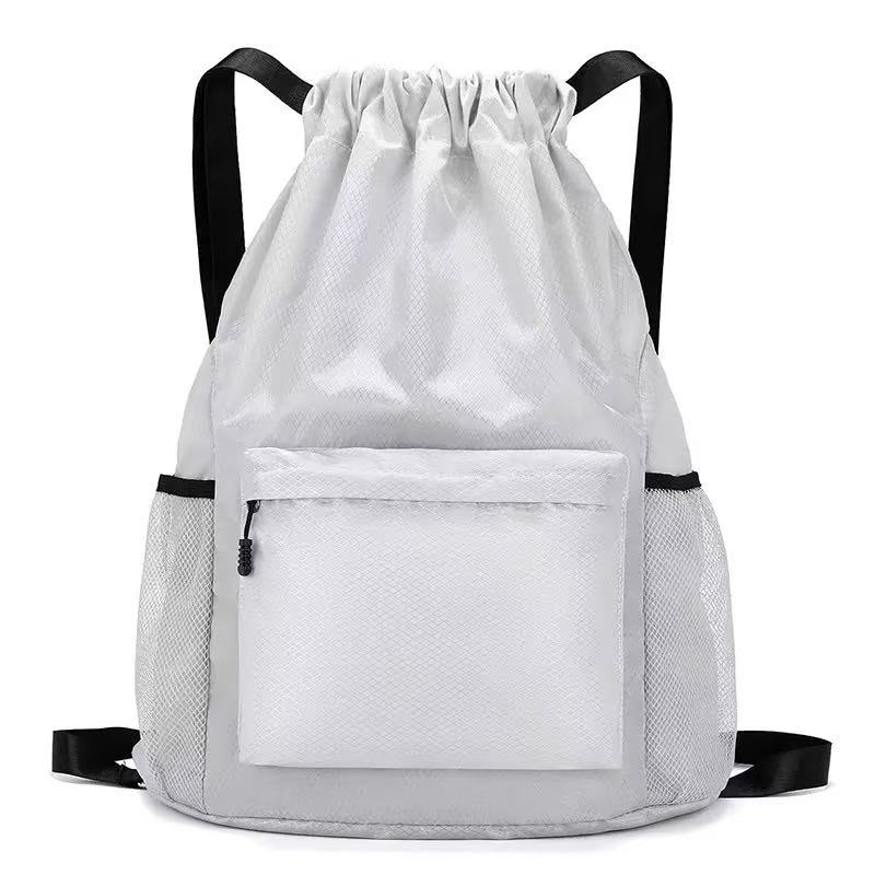 High Quality Lightweight Hiking Backpack Royal Blue Waterproof Wear- resistant Oxford Drawstring Bag For Holding Cups For Men Women Travel