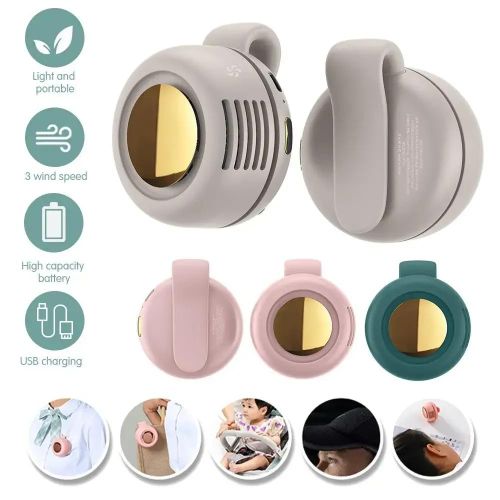 2025 New Clip-on Bladeless Fan to bags, strollers, desks, cloths and so on