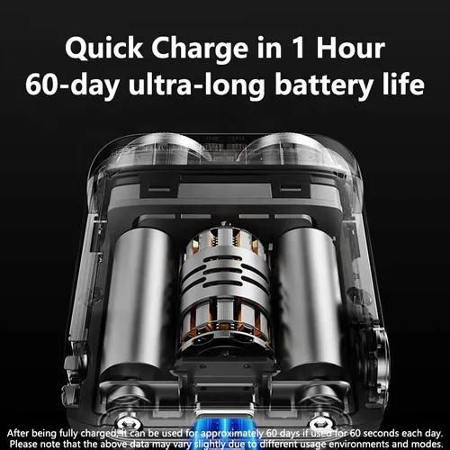 Mini Portable Electric Shaver for Men - Twin Blade, IPX7 Waterproof,  Rechargeable