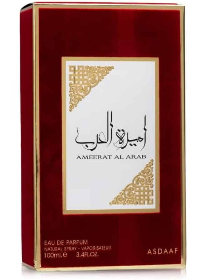 Ameerat Al Arab Perfume 100ml (3.4 oz) EDP - Original Ameerat Al Arab for Women - Long Lasting Floral, Fruity & Musky Arabian Scent MOKS