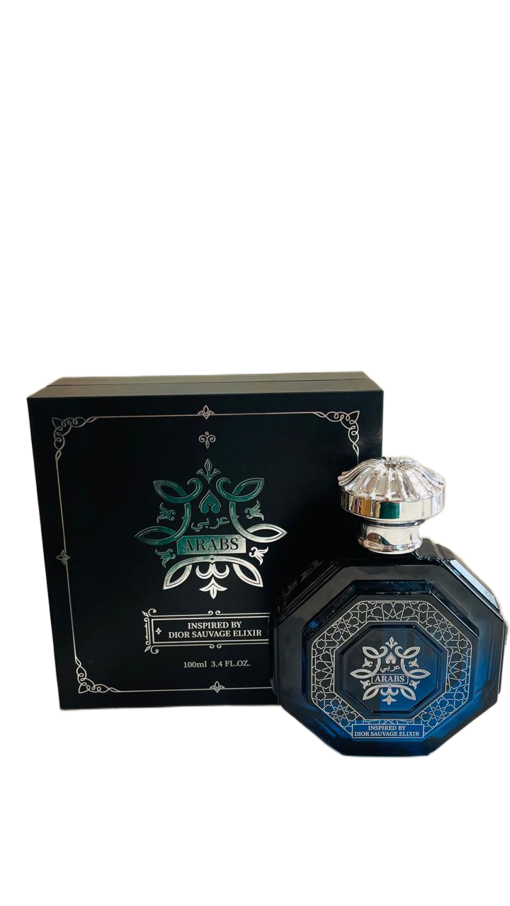 ARABS Sauvage Elixir 100ml (3.4 oz) EDP - Original ARABS Inspired by Dior Sauvage Elixir - Long Lasting Intense Spicy & Woody Scent MOKS