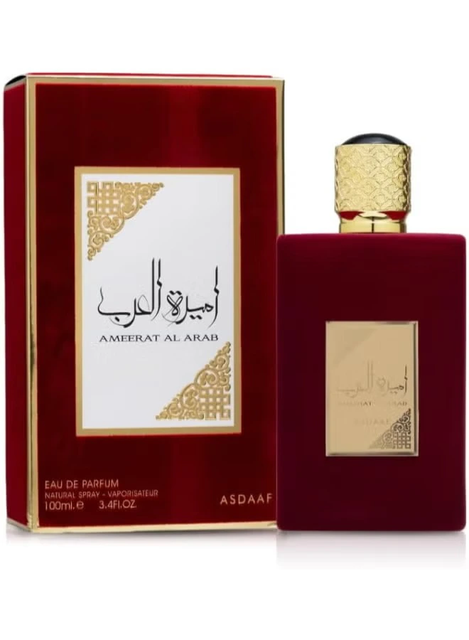 Ameerat Al Arab Perfume 100ml (3.4 oz) EDP - Original Ameerat Al Arab for Women - Long Lasting Floral, Fruity & Musky Arabian Scent MOKS