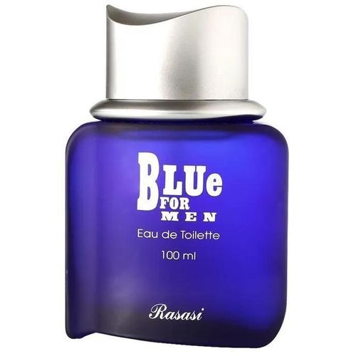 Rasasi Blue For Men Perfume 100ml (3.4 oz) EDT - Original Rasasi Blue For Men - Long Lasting Fresh, Spicy & Aromatic Scent MOKS