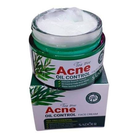 SADOER Tea Tree Acne Oil Control Face Cream - Original Tea Tree Essential Anti-Acne, Fade Acne Marks & Water-Locking Moisturizer MOKS