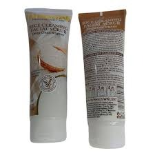 Fruit of the Wokali Rice Cleaning Facial Scrub 120ml - Exfoliating Professional Care Deep Clean Facial Scrub, Dead Skin & Acne Removing Scrub MOKS