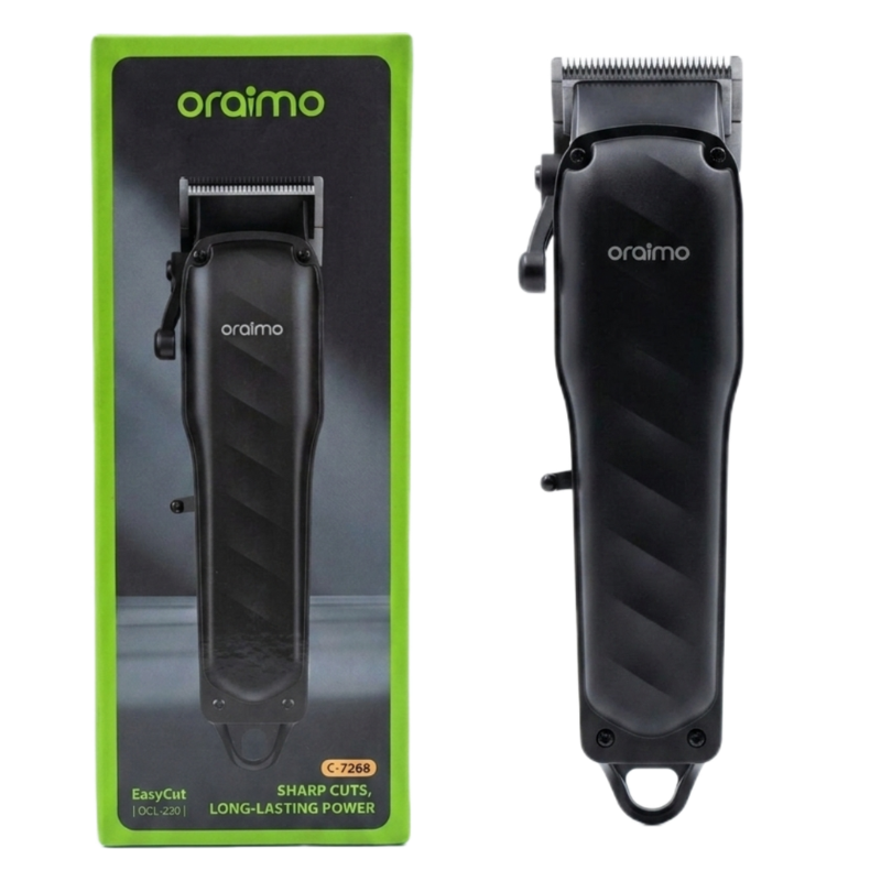 Oraimo EasyCut OCL-230 Professional Cordless Hair Clipper, 7000 RPM High Power Motor, 150 Min Runtime, 2000mAh Battery, Stainless Steel Zero-Gap Blades, Type-C Fast Charging Hair Trimmer