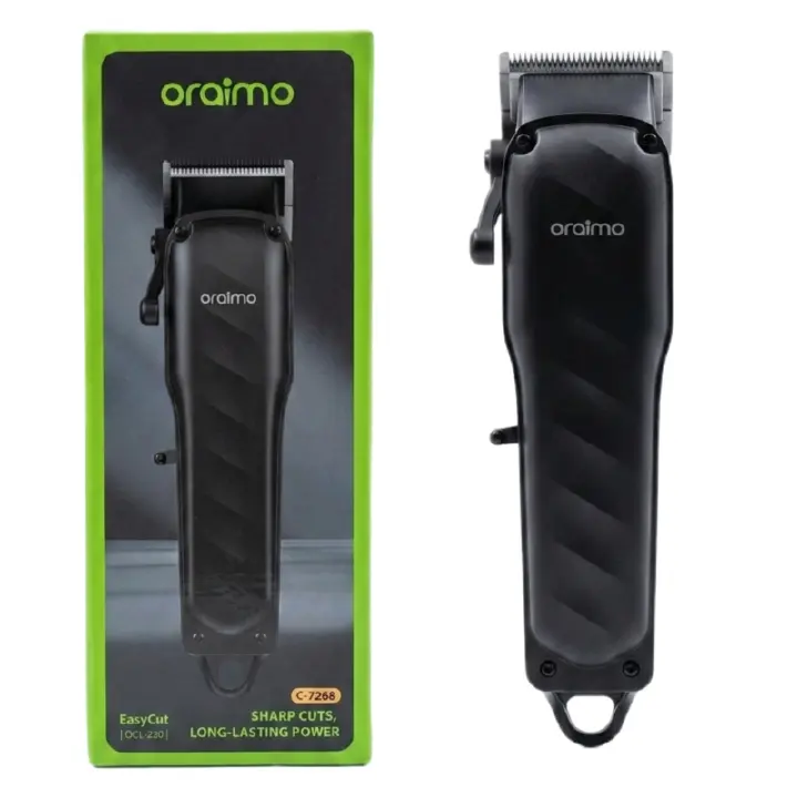 Oraimo EasyCut OCL-230 Professional Cordless Hair Clipper, 7000 RPM High Power Motor, 150 Min Runtime, 2000mAh Battery, Stainless Steel Zero-Gap Blades, Type-C Fast Charging Hair Trimmer