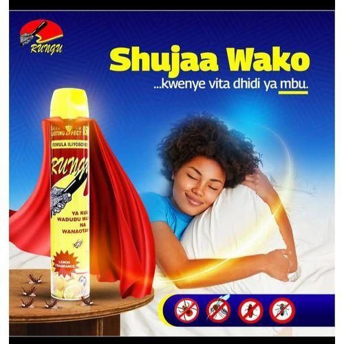 Flavoured Rungu Insects Spray  mosquitoes, cockroaches, bedbugs, and flying/crawling insects.
