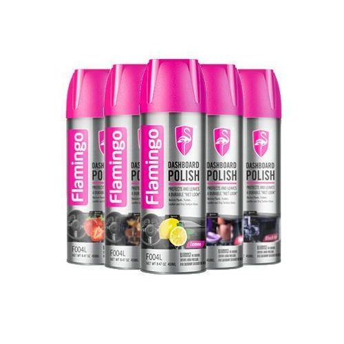 Flamingo Multipurpose Dashboard Polish Cleaner Wipes, Restores Natural Finish, UV Protection, Lint-Free