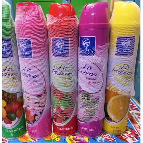Yuan Bai Nature & Perfume Air Freshener – Long-Lasting Aroma Mist Spray for Home, Car, Office, Toilet & Closet Various Scents available Strawberry, Lemon, Lavender, Jasmine, Cocktail fruit, Apple