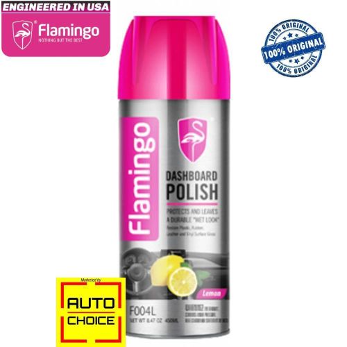 Flamingo Multipurpose Dashboard Polish Cleaner Wipes, Restores Natural Finish, UV Protection, Lint-Free