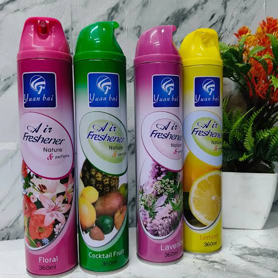 Yuan Bai Nature & Perfume Air Freshener – Long-Lasting Aroma Mist Spray for Home, Car, Office, Toilet & Closet Various Scents available Strawberry, Lemon, Lavender, Jasmine, Cocktail fruit, Apple