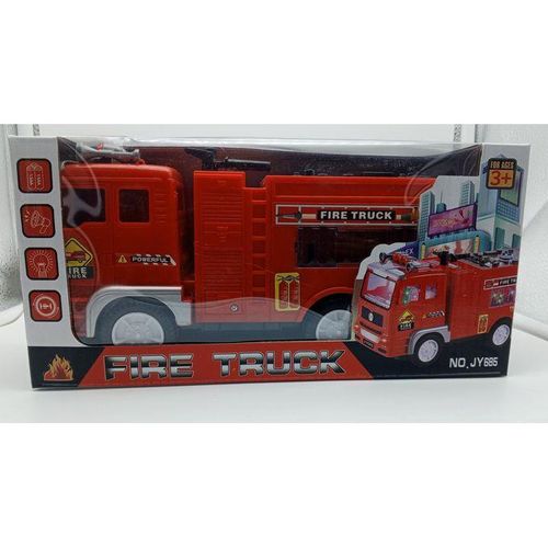 Electric Fire Truck Kids Toy With Bright Flashing Lights Siren Sounds Firetruck Firefighter Fire Fighter