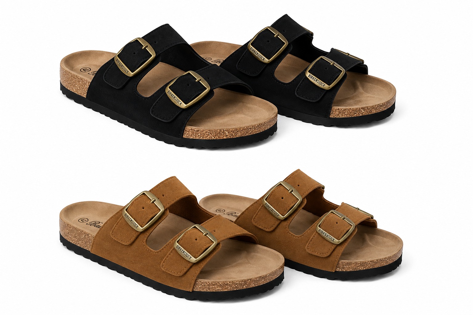 MEN'S OPEN SHOES ⚡ men's sandals⚡ High-quality men's leather double-buckle slip-on outdoor hiking summer sandals All-season wearing