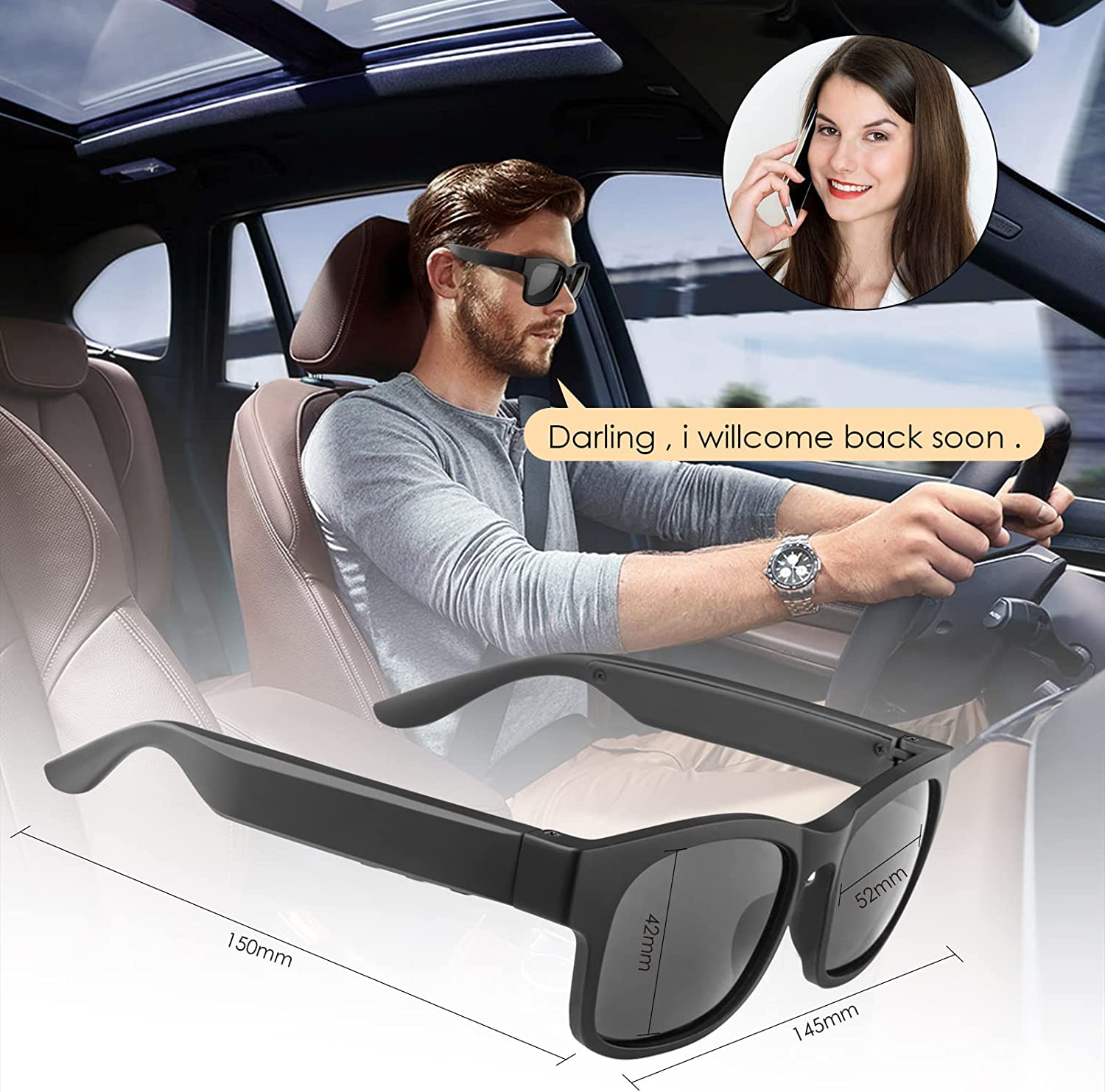 Smart Bluetooth Audio Sunglasses 😎🎧
