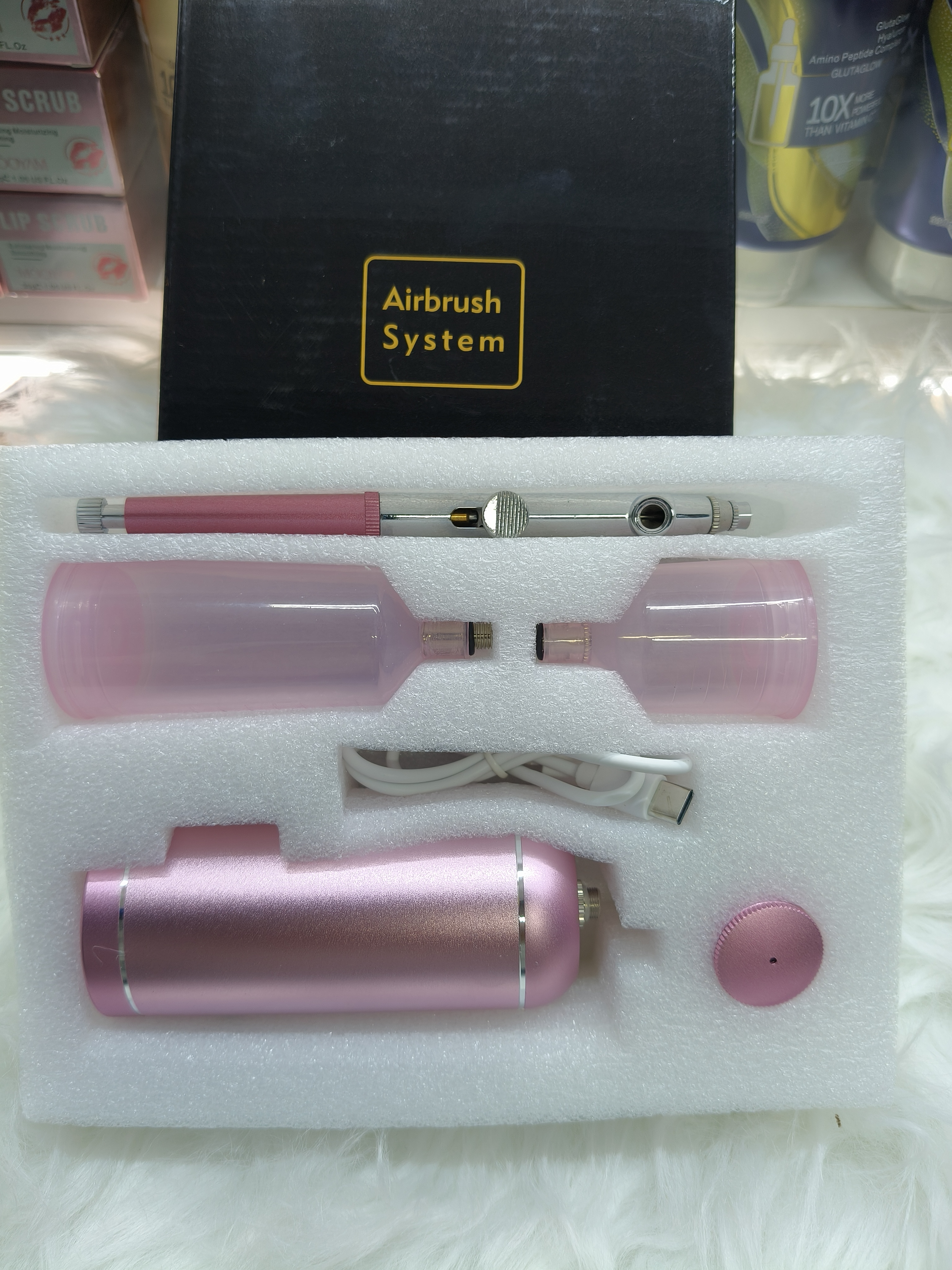 Portable Cordless Airbrush Kit with Compressor