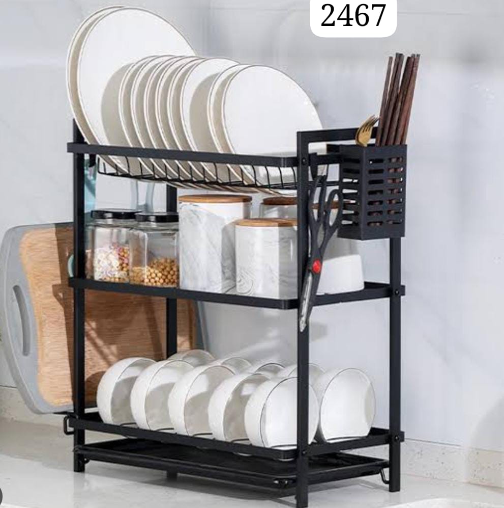 Black 3layer dish rack
