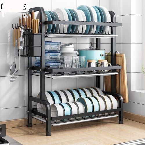 Black 3layer dish rack