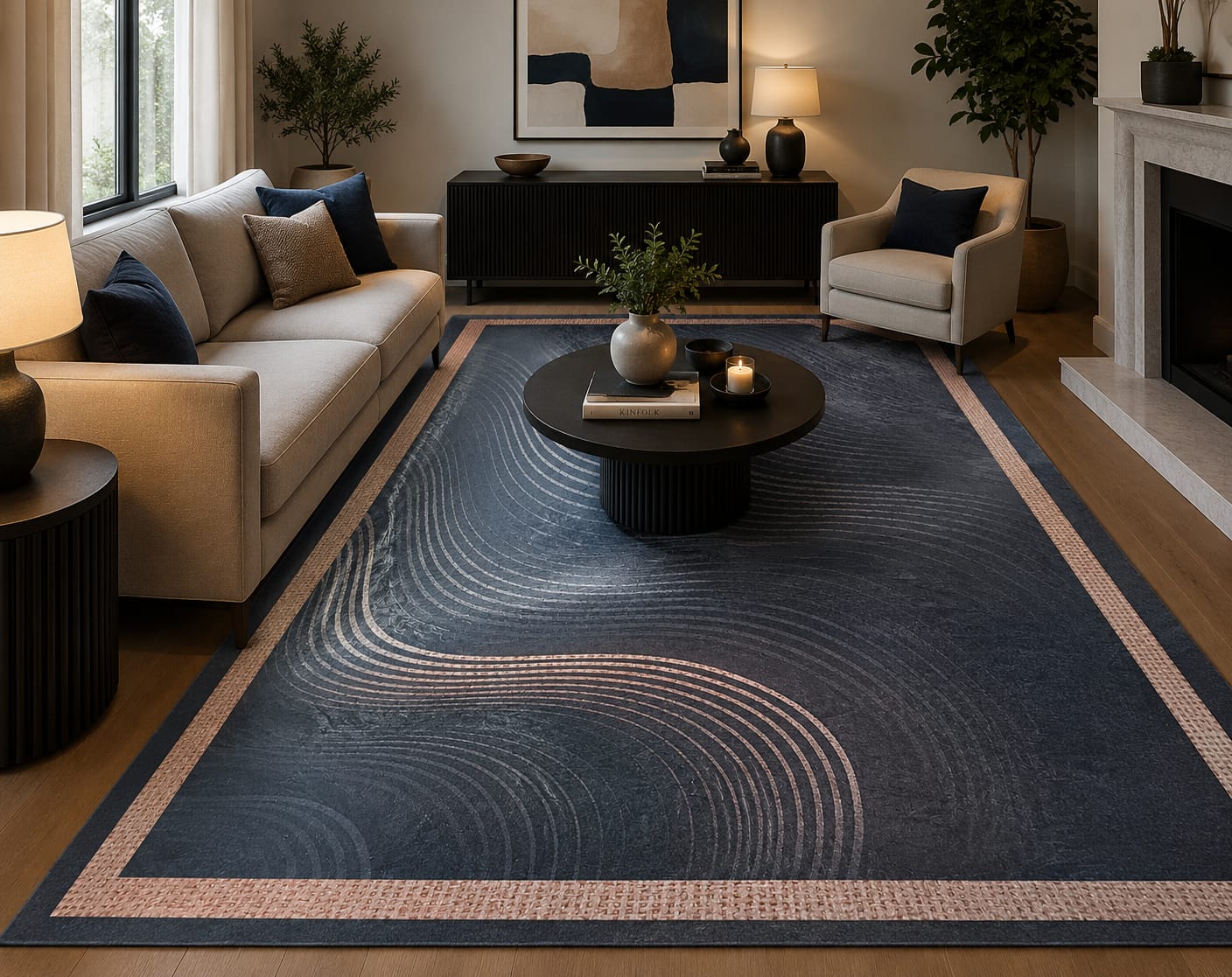 3D carpets  made from high-quality materials that offer a plush and soft feel underfoot, enhancing comfort
. Size 5*8