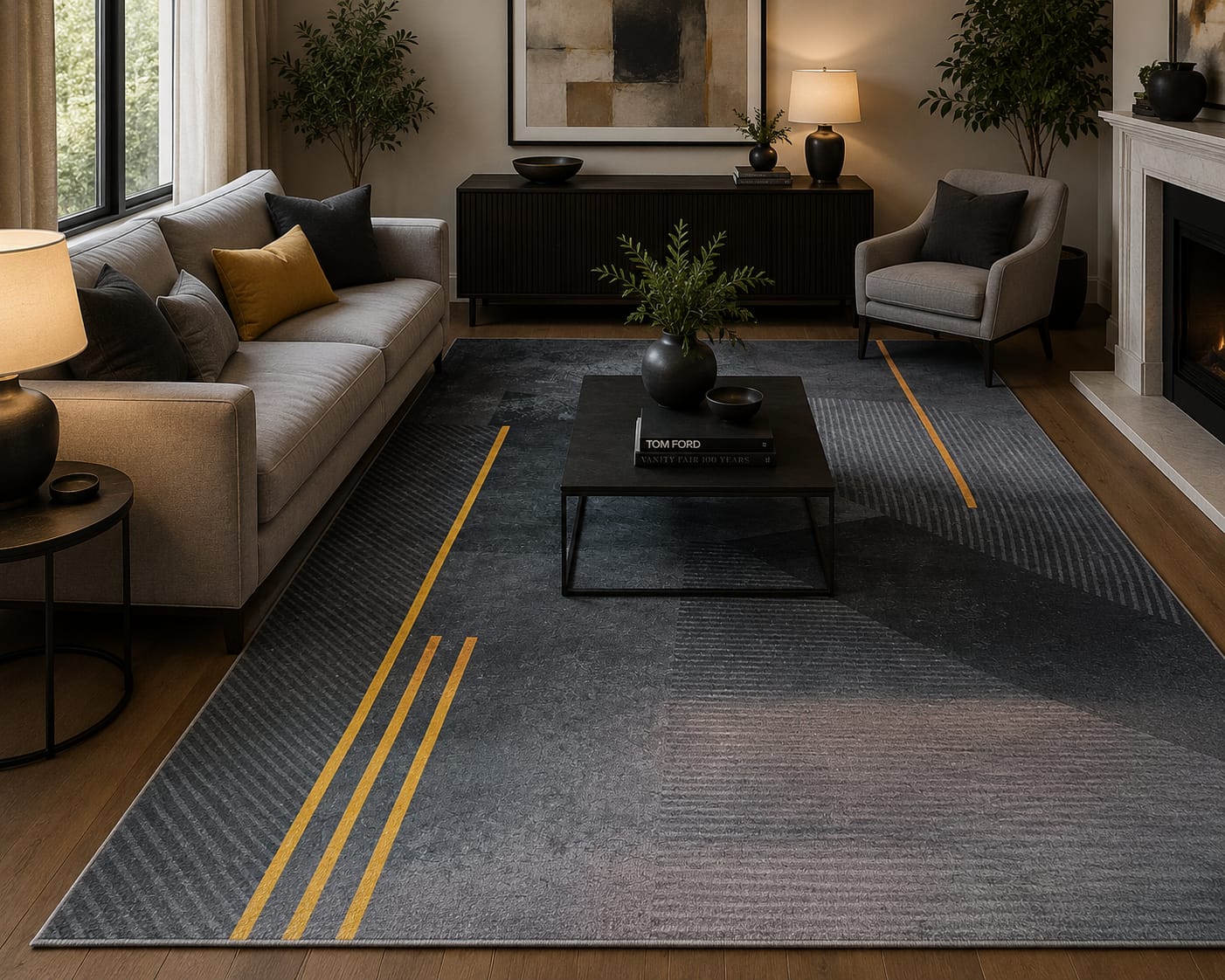 3D carpets  made from high-quality materials that offer a plush and soft feel underfoot, enhancing comfort
. Size 5*8