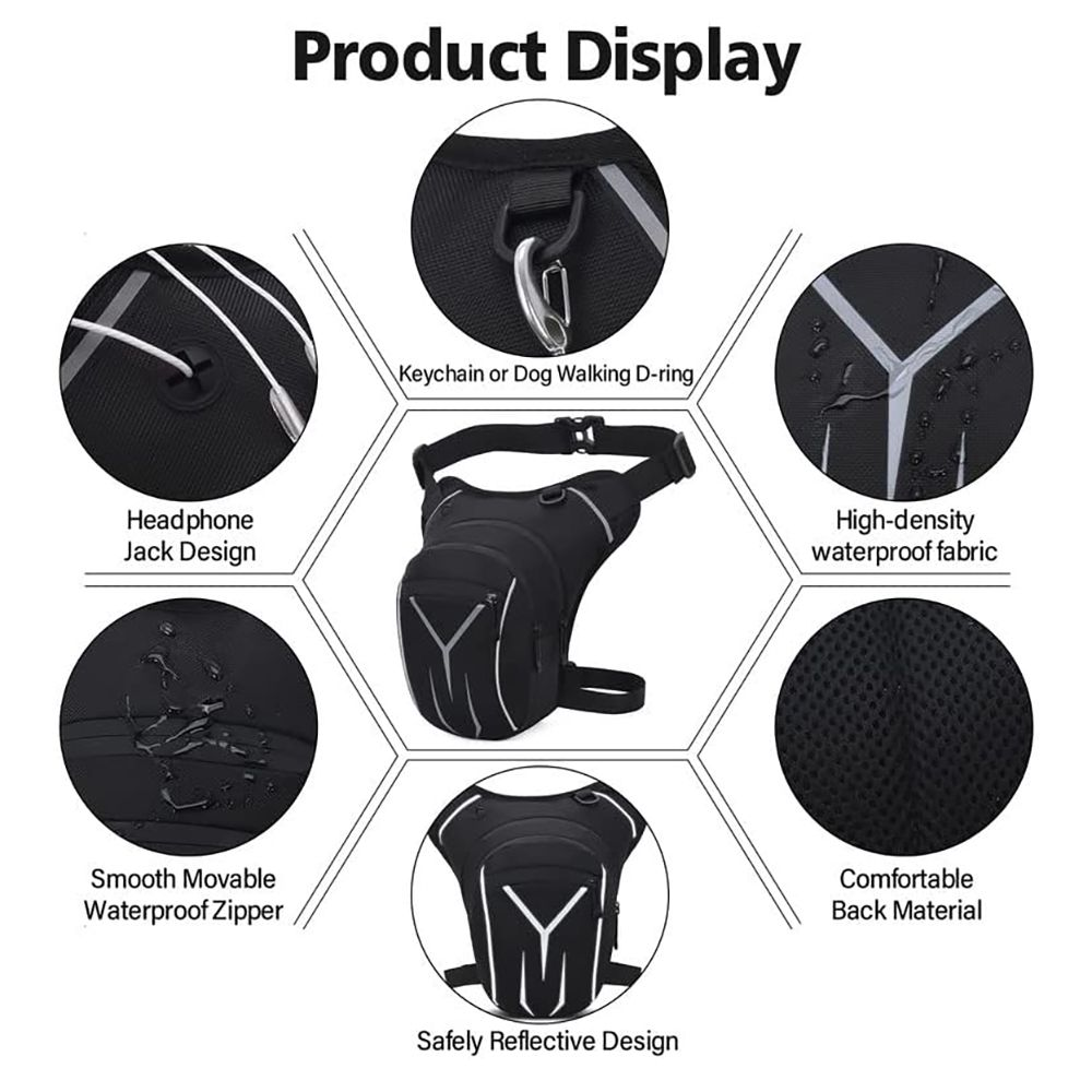 Outdoor Sports Leg Bag Multi-Functional Water-Resistant Chest Bag Crossbody Bag New Cycling Phone Waist Bag