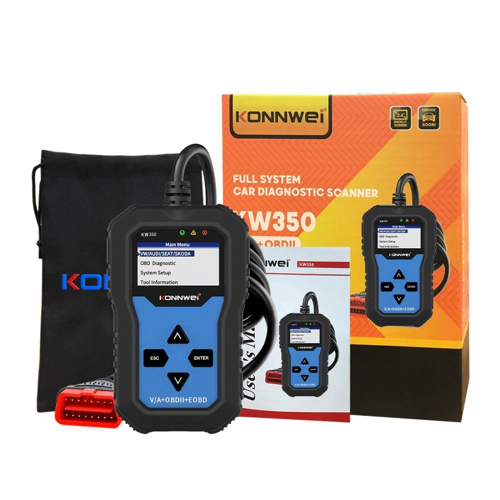 KW350 V/A and OBD2 Car Diagnostic Scanner Tool