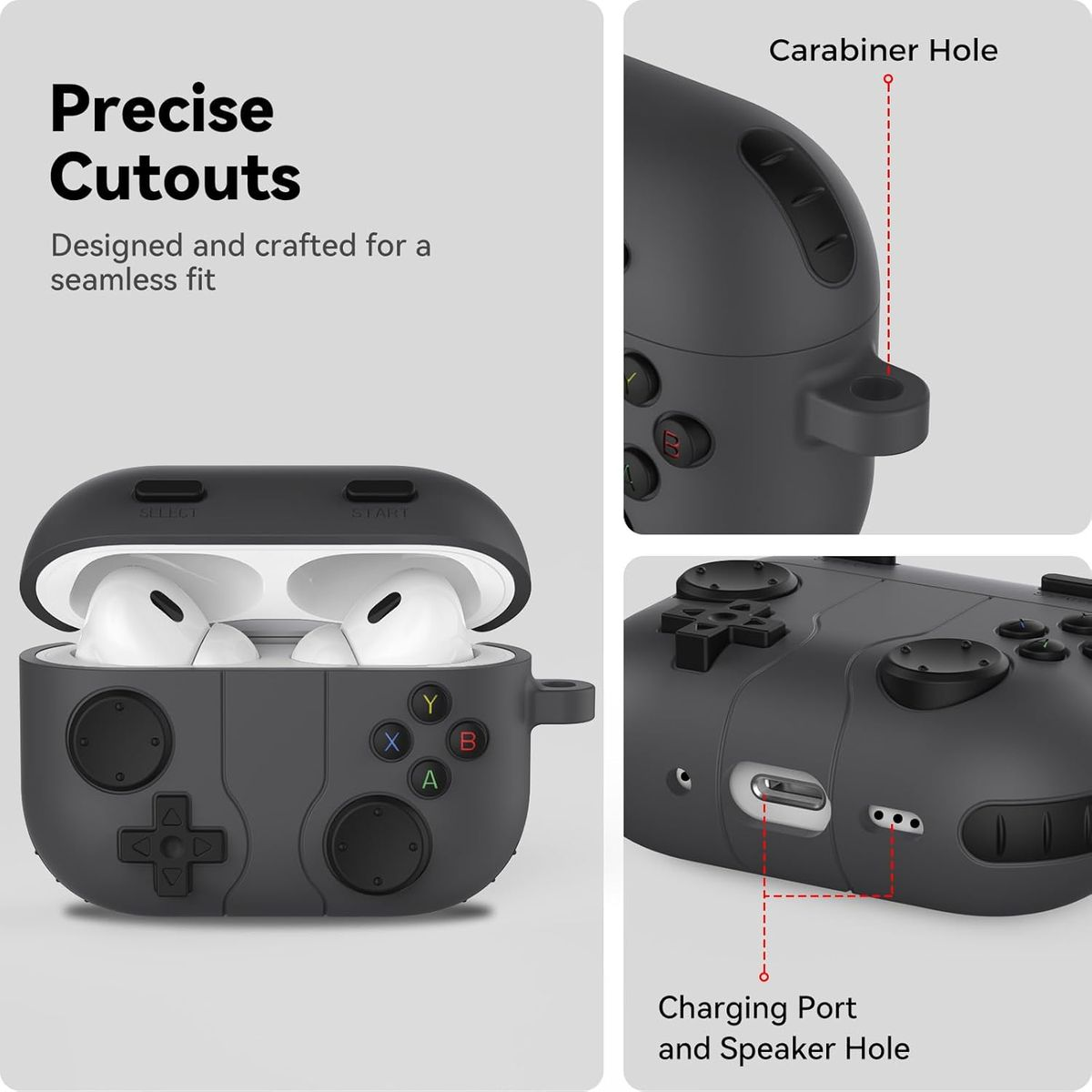 Cool Game Console Shape Earbuds Cover Compatible with AirPods Pro 3