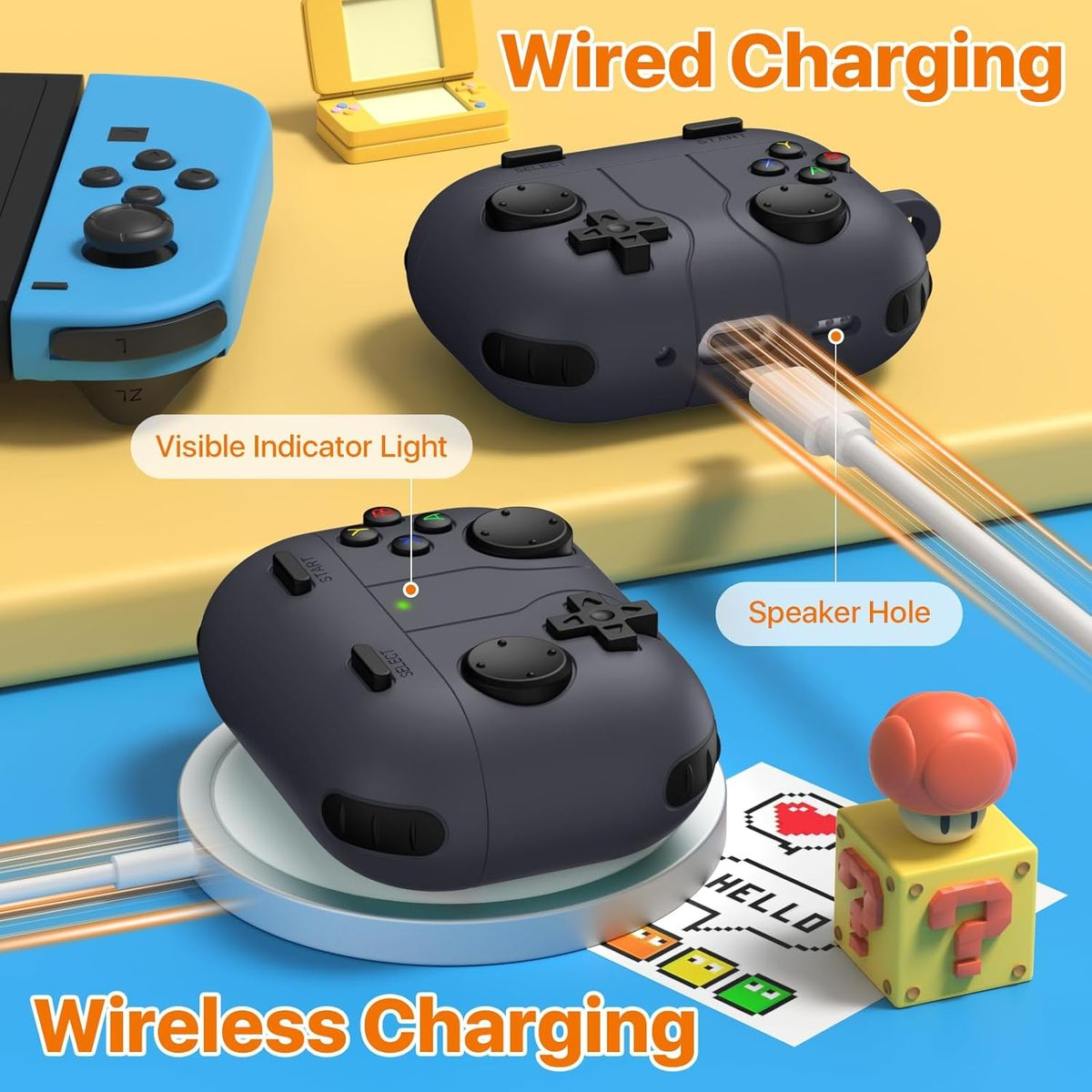 Cool Game Console Shape Earbuds Cover Compatible with AirPods Pro 3