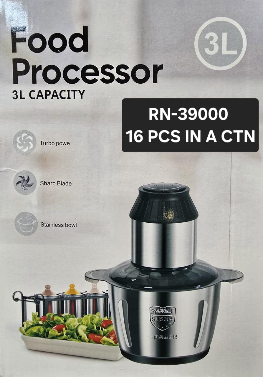 3L Electric Food Chopper, Stainless Steel Meat Mincer, Multifunctional Food Processor, Electric Vegetable Chopper