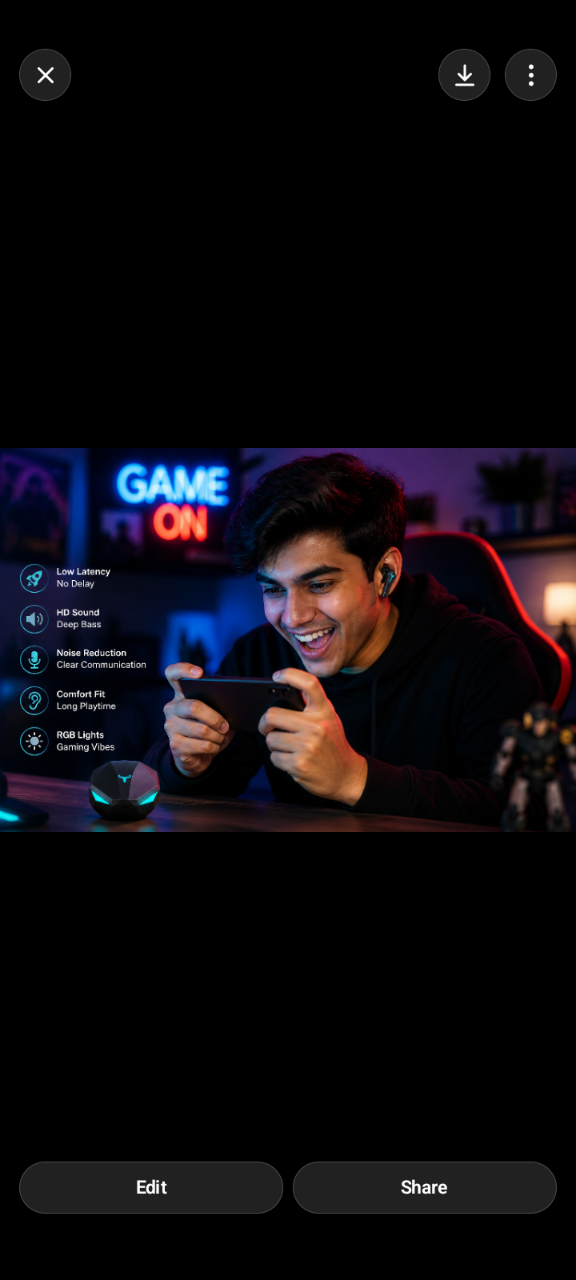 Wireless Gaming Earbuds with RGB Charging Case
