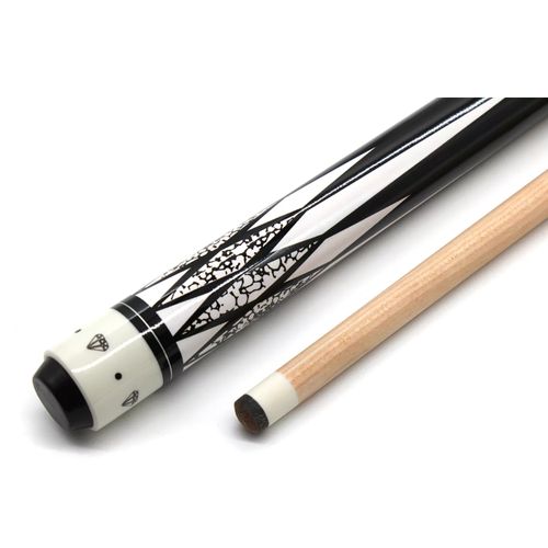 Premium Pathline 58" American Pool Cue Stick - Professional 2-Piece Hardwood Maple Billiard Cue with Intricate Decals