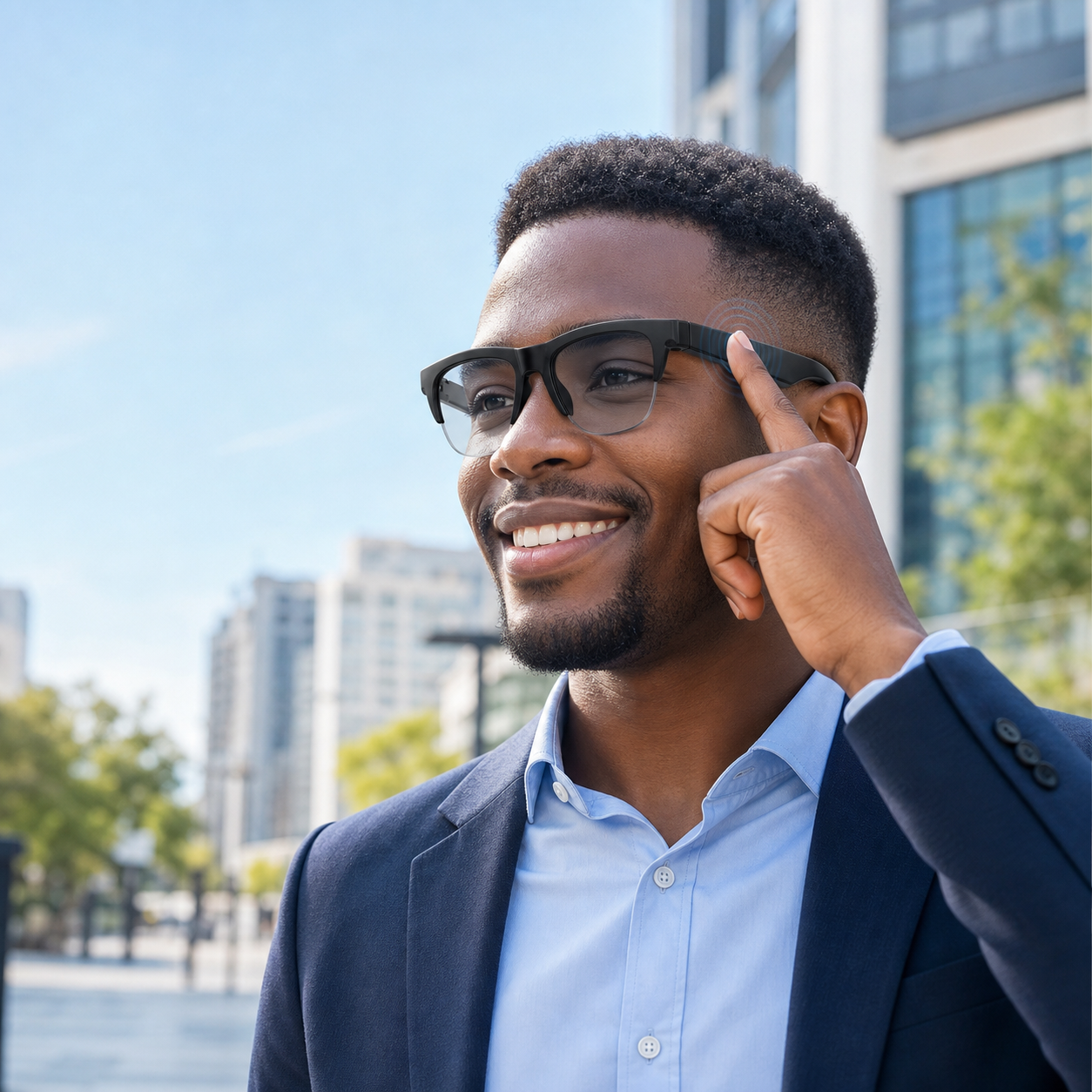 Bluetooth Color-changing Smart Glasses - Air Conduction Calls & Music with UV Protection