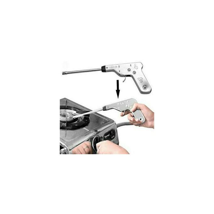 Metal Impulse Igniter Spark Gas Lighter, Long Lasting, Rust Proof, Unbreakable, a durable kitchen tool designed for safely igniting gas cooktops, stoves, and grills.