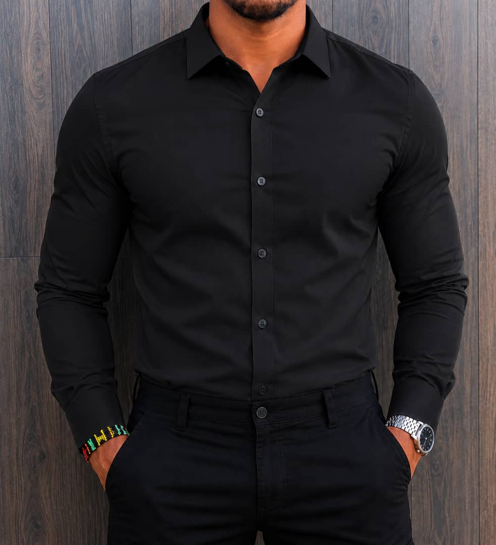 New Arrival High Quality Men's Boutique Long Sleeved Cotton Shirts; Button Down Men's Clothing T-Shirts /Men's Shirts Solid Color Cotton Shirts