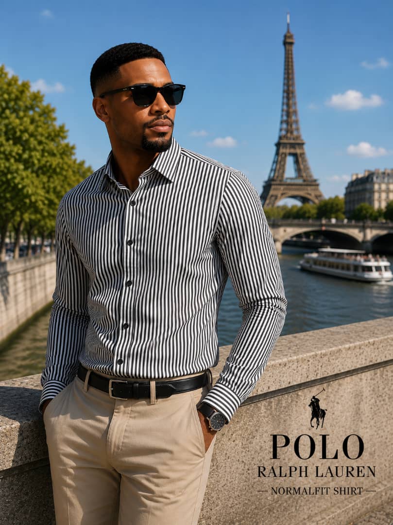 New Arrival High Quality Men's Boutique Long Sleeved Striped Shirts; Button Down Men's Clothing /Men's Shirts Striped Cotton Shirts