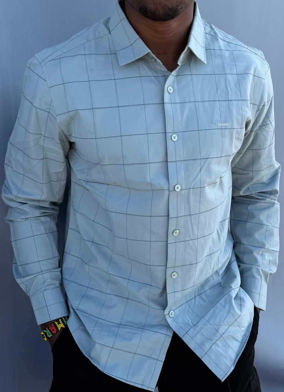 High Quality Men's Casual Long Sleeved Checkered Shirts; New Arrivals Button Down Slim Fit Men's Clothing T-Shirts / Solid Color Shirts